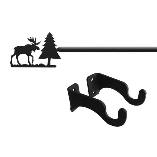 Moose Pine Curtain Rod SM (Hardware is INCLUDED)