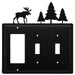 Triple Moose & Pine Trees Single GFI and Double Switch Cover CUSTOM Product