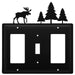 Triple Moose & Pine Trees Single GFI Switch and GFI Cover CUSTOM Product