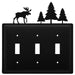 Triple Moose & Trees Triple Switch Cover