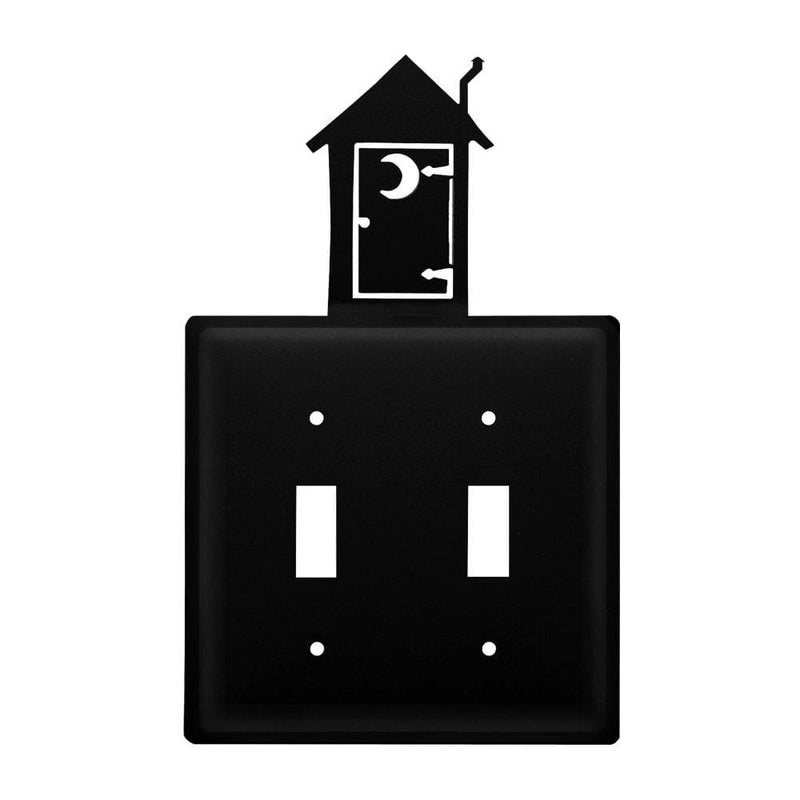 Double Outhouse Double Switch Cover