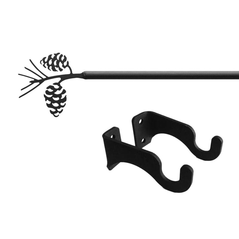 Pinecone Curtain Rod SM (Hardware is INCLUDED)