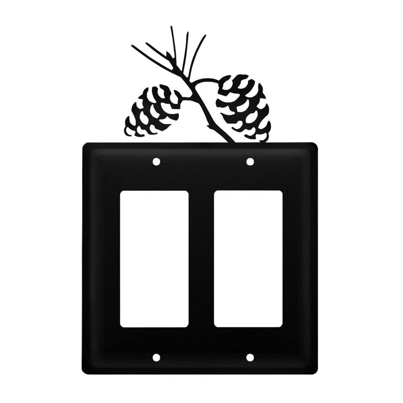 Double Pinecone Double GFI Cover
