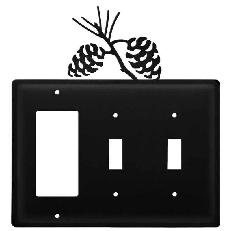 Triple Pinecone Single GFI and Double Switch Cover CUSTOM Product