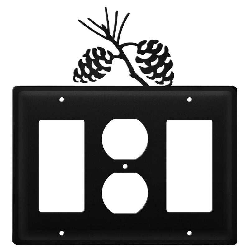 Triple Pinecone Single GFI Outlet and GFI Cover CUSTOM Product