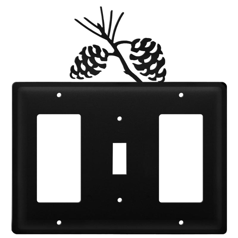 Triple Pinecone Single GFI Switch and GFI Cover CUSTOM Product