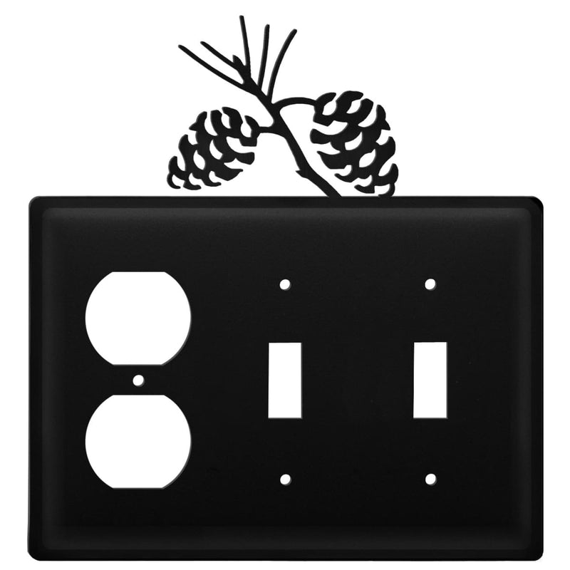 Triple Pinecone Single Outlet and Double Switch Cover CUSTOM Product