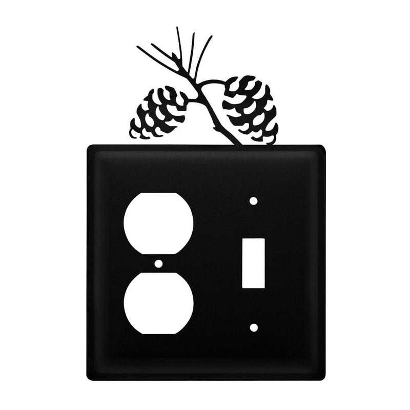 Double Pinecone Single Outlet and Switch Cover