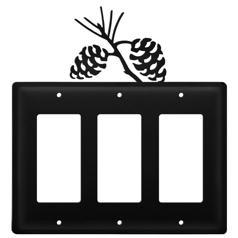 Triple Pinecone Triple GFI Cover CUSTOM Product