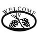 Pinecone Welcome Sign LG