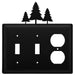 Triple Pine Trees Double Switch & Single Outlet Cover