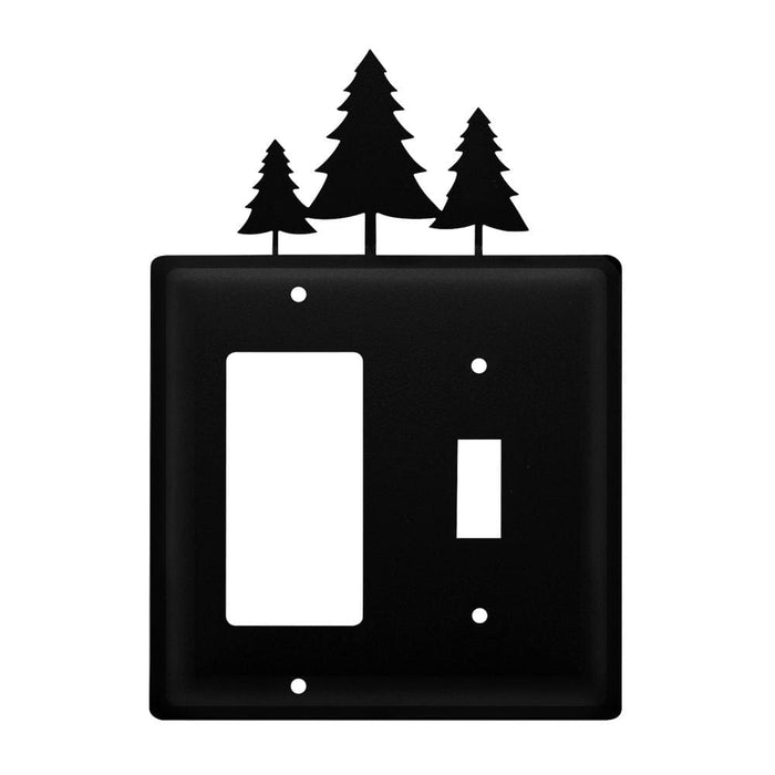 Double Pine Trees Single GFI and Switch Cover CUSTOM Product