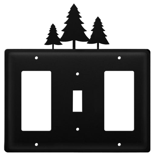 Triple Pine Trees Single GFI Switch and GFI Cover CUSTOM Product