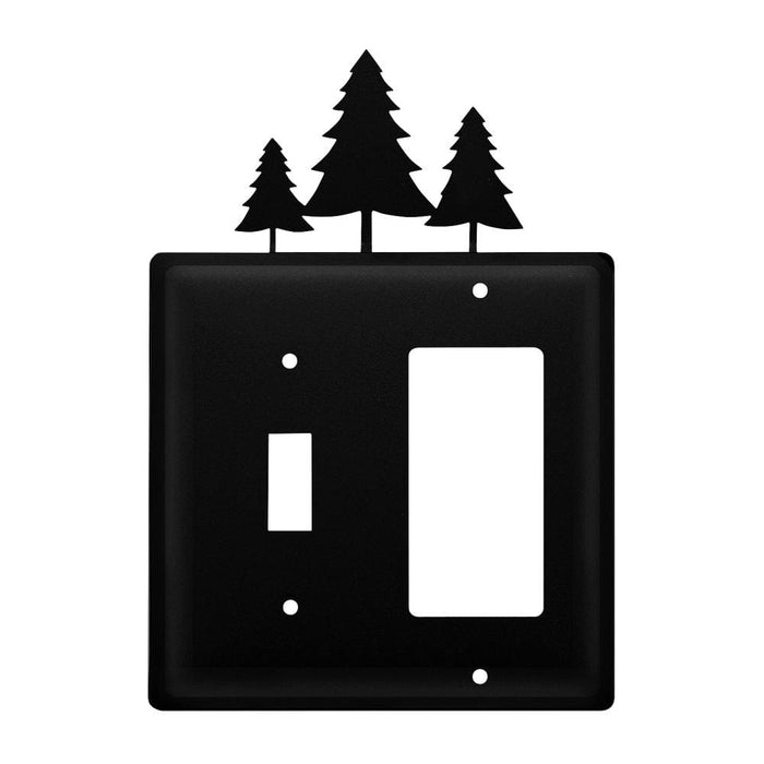 Double Pine Trees Single Switch & GFI