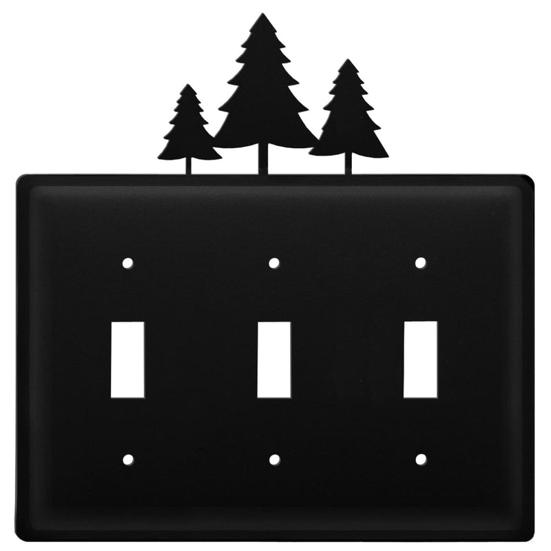 Triple Pine Trees Triple Switch Cover