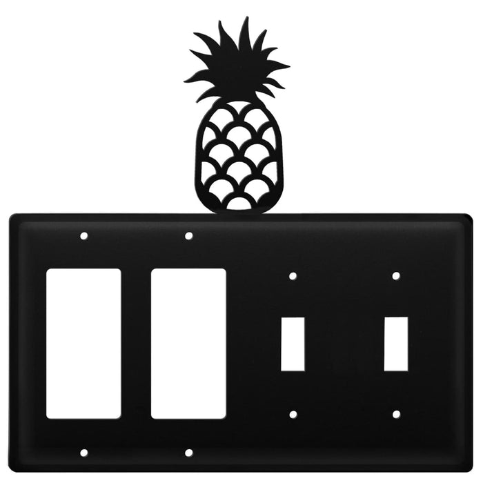 Quad Pineapple Double GFI and Double Switch Cover CUSTOM Product