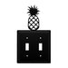 Double Pineapple Double Switch Cover