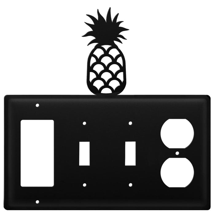 Quad Pineapple Single GFI Double Switch and Single Outlet Cover CUSTOM Product