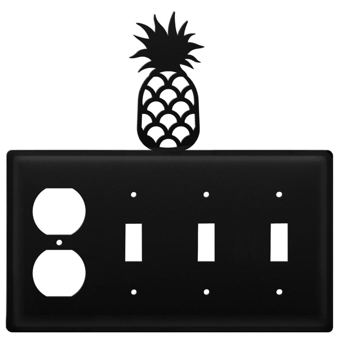 Quad Pineapple Single Outlet and Triple Switch Cover CUSTOM Product
