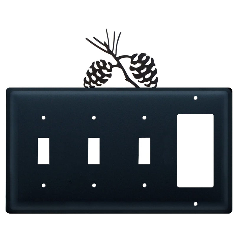 Quad Pinecone Triple Switch & Single GFI CUSTOM Product