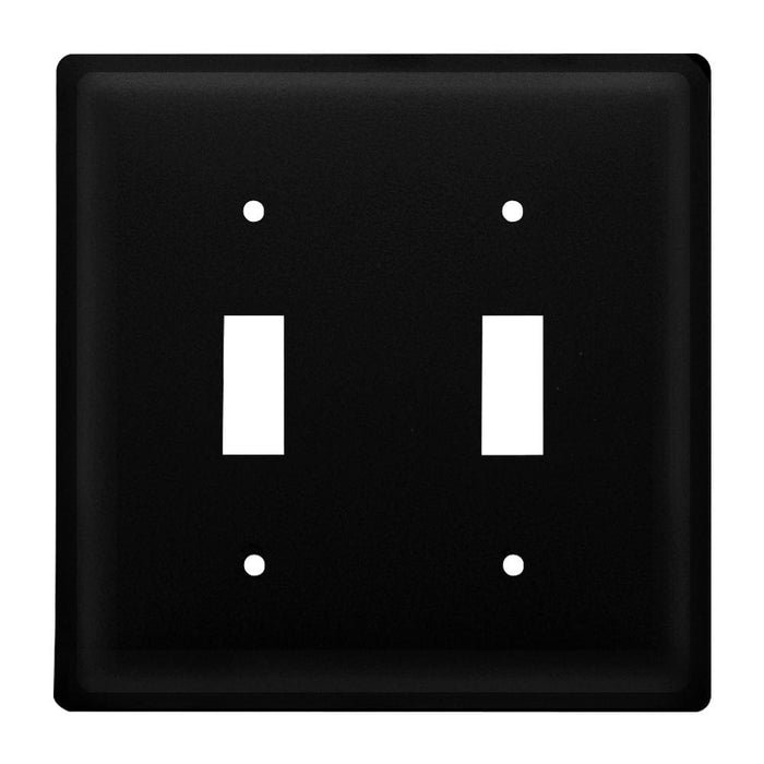 Double Plain Double Switch Cover