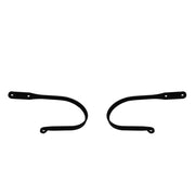 Pair of Plain Curtain Tie Backs in 5 1/2 In. size, sleek black design for securing curtains, perfect for minimalist interior styling.