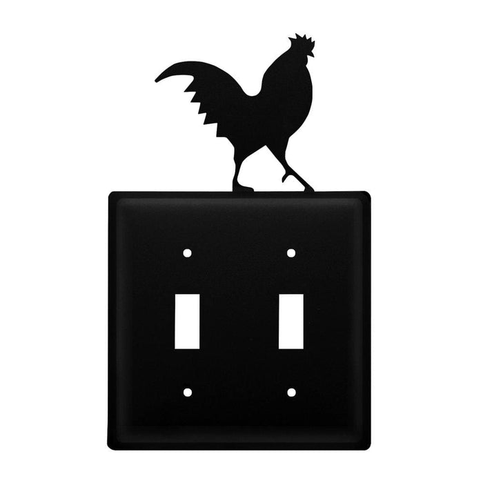 Double Rooster Double Switch Cover