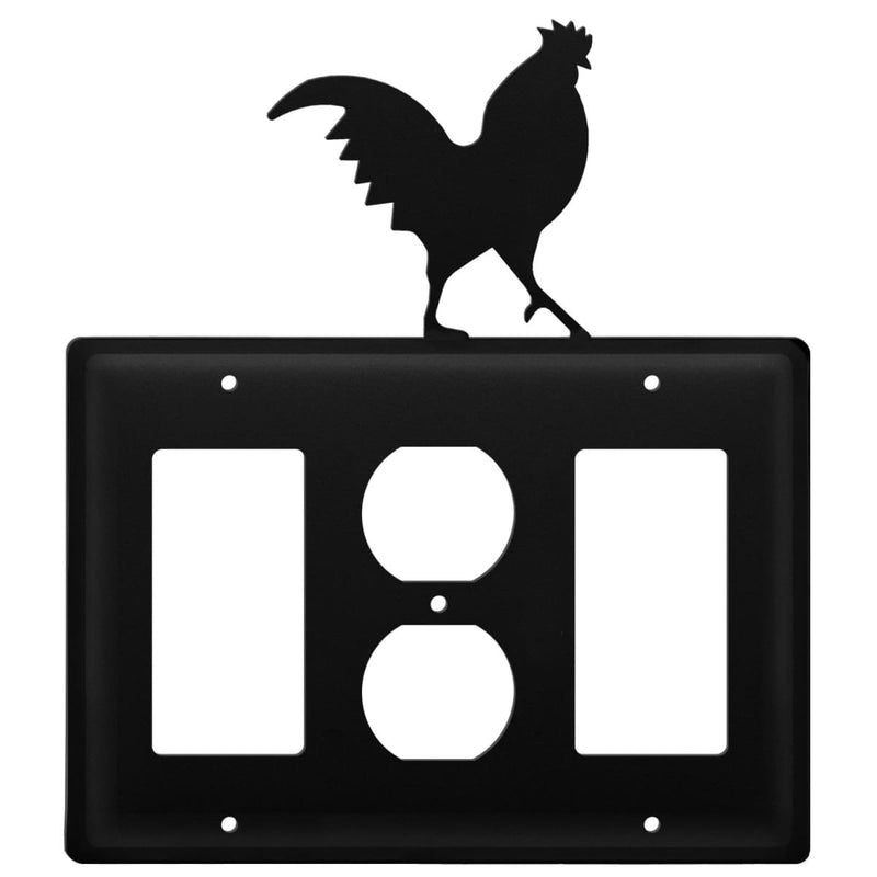 Triple Rooster Single GFI Outlet and GFI Cover CUSTOM Product