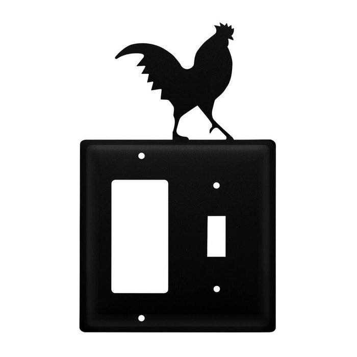 Double Rooster Single GFI and Switch Cover CUSTOM Product