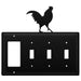 Quad Rooster Single GFI and Triple Switch Cover CUSTOM Product