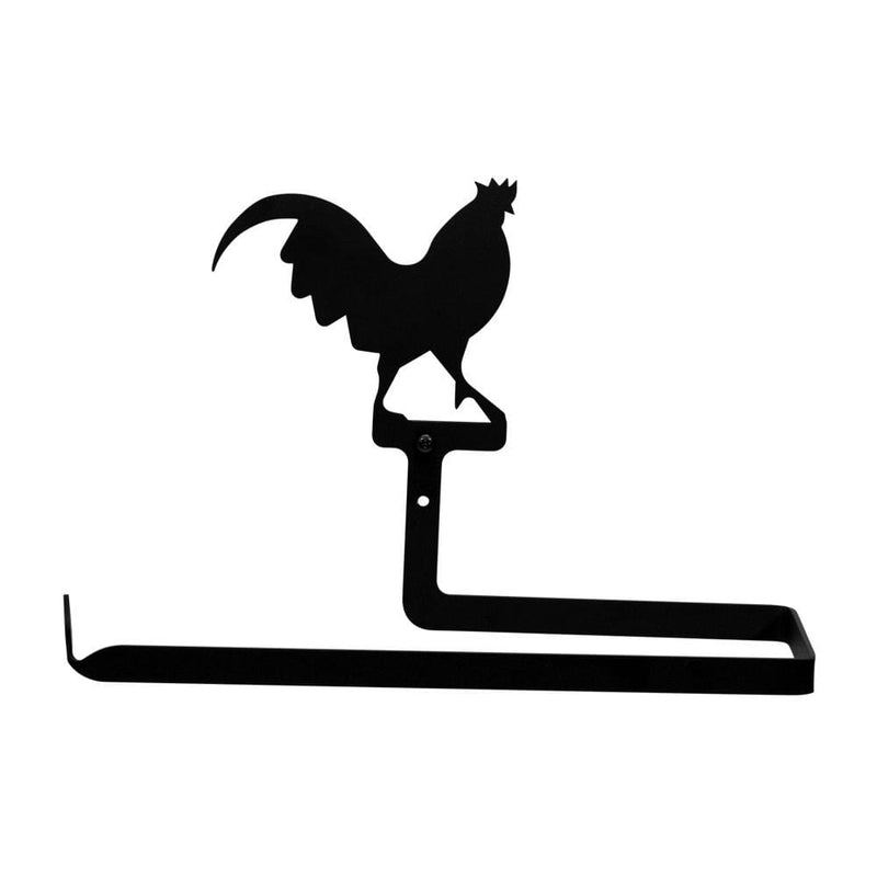 Rooster Paper Towel Holder Horizontal Wall Mount