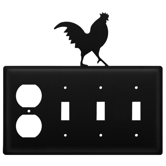 Quad Rooster Single Outlet and Triple Switch Cover CUSTOM Product