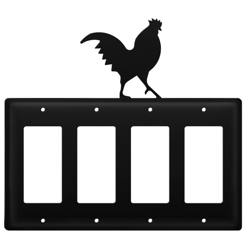 Quad Rooster Quad GFI Cover CUSTOM Product