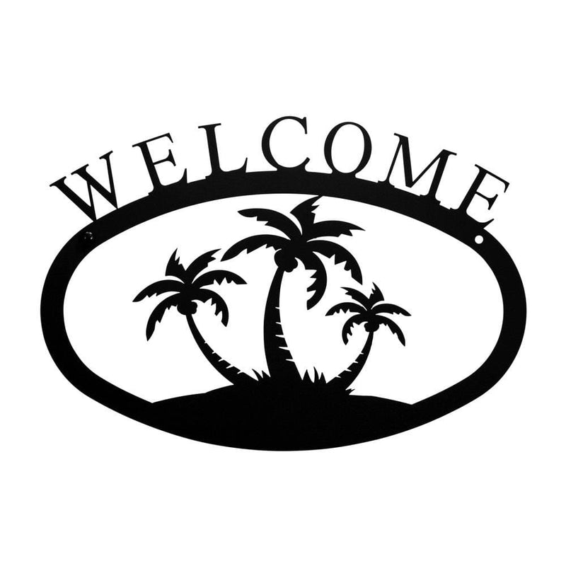 Palm Trees Welcome Sign Small