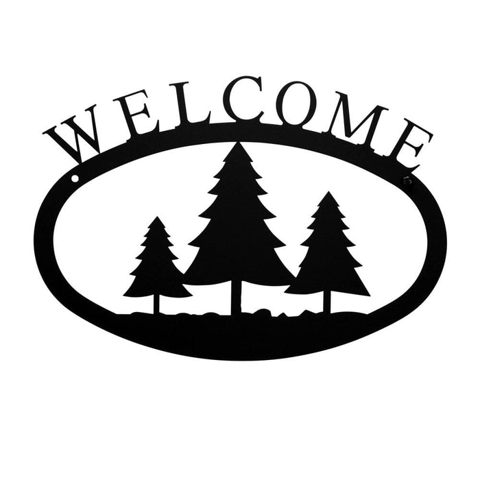 Pine Trees Welcome Sign Small