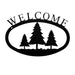 Pine Trees Welcome Sign Small