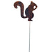 Squirrel Rusted Garden Stake