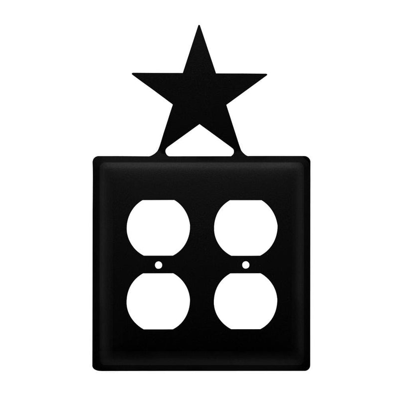 Double Star Double Outlet Cover