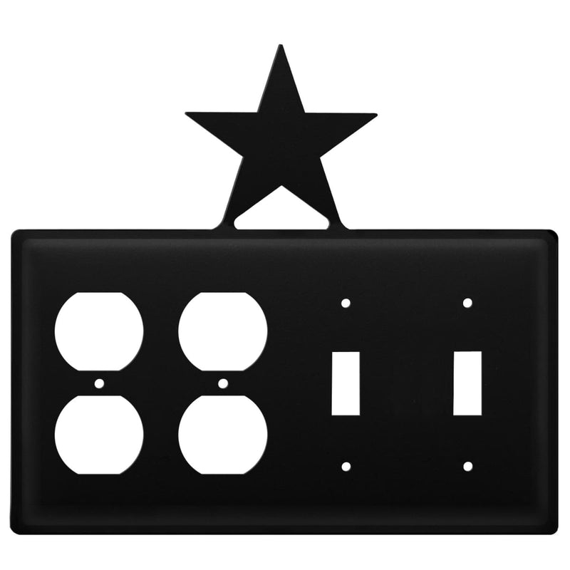 Quad Star Double Outlet and Double Switch Cover CUSTOM Product
