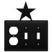 Triple Star Single Outlet and Double Switch Cover CUSTOM Product