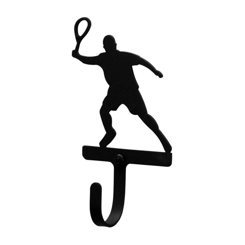 Tennis Player Men's Boy's Wall Hook Small
